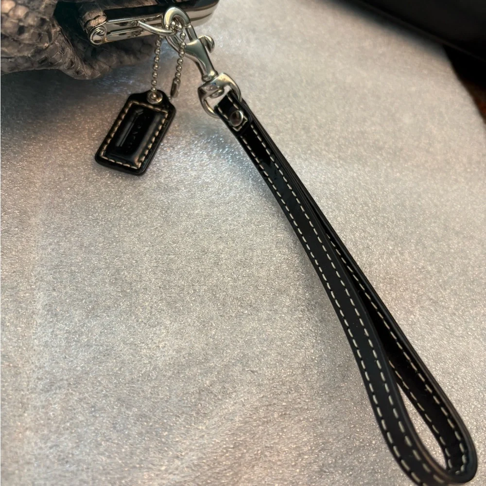 COACH Snakeskin Clutch with Wristlet - Picture 5 of 10